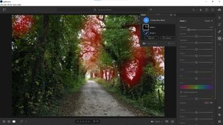 Screenshot of Lightroom's exposure controls using adjustment brush