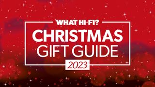 Christmas Gift Guide 2023 logo white on red
