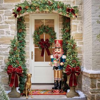 Front door porch decorations holidays christmas