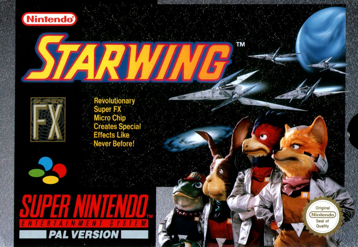 Starfox retro game art and screens