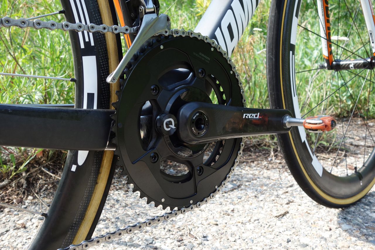 Kuss delivers power to the rear via a SRAM RED crankset attached to a Quarq powermeter.