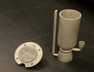 Tri-D is a 3D-printed third-stage rocket engine. It is just 7 inches long and is designed for a CubeSat launcher.