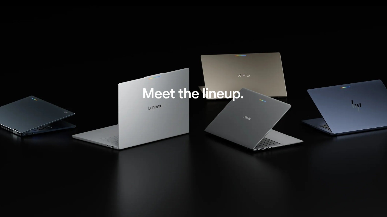 Googlebook initial lineup features laptops made by ASUS, HP, Dell, and more.