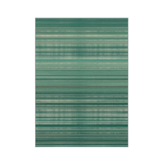 Ruggable jade green striped rug