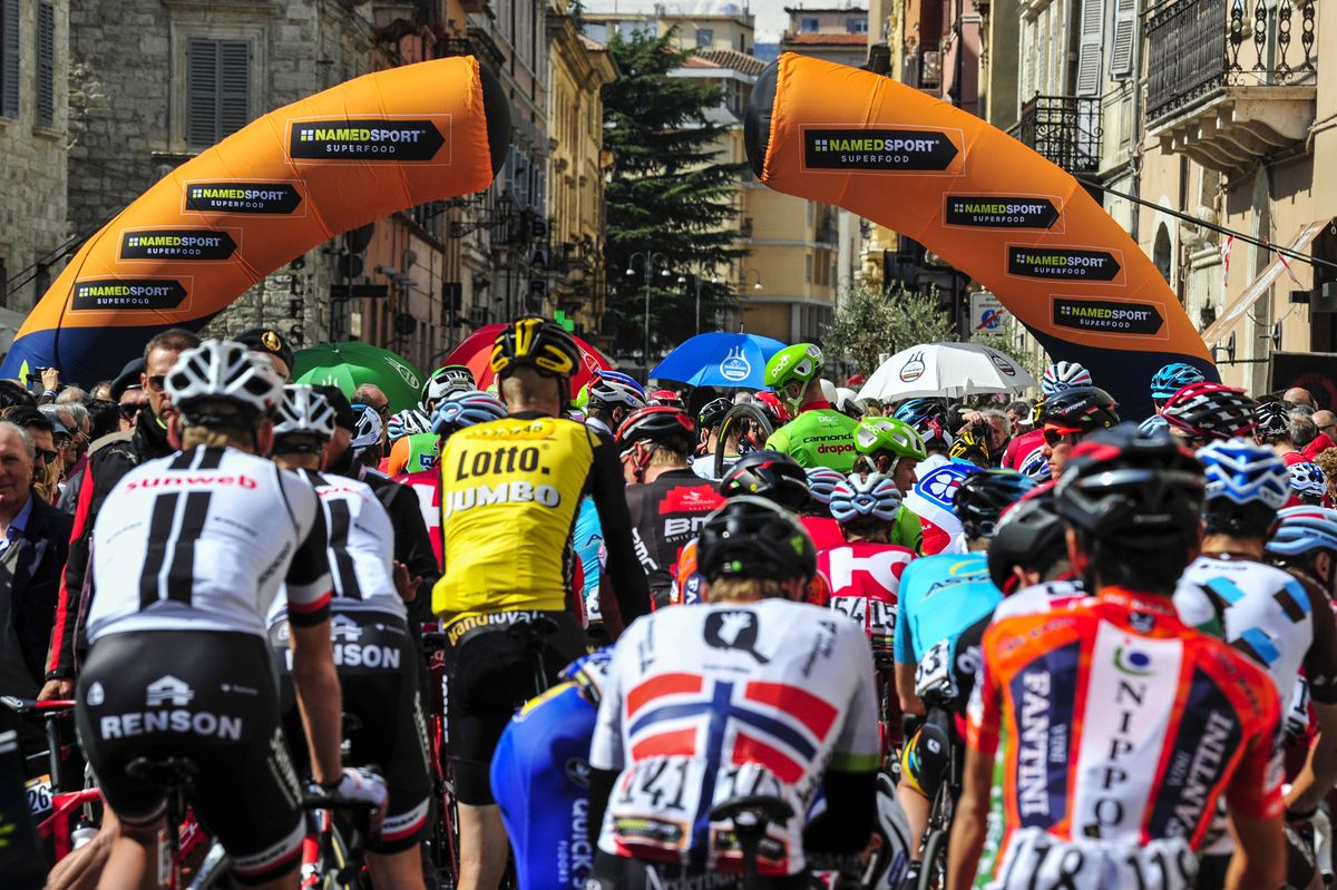 The start in Ascoli Piceno