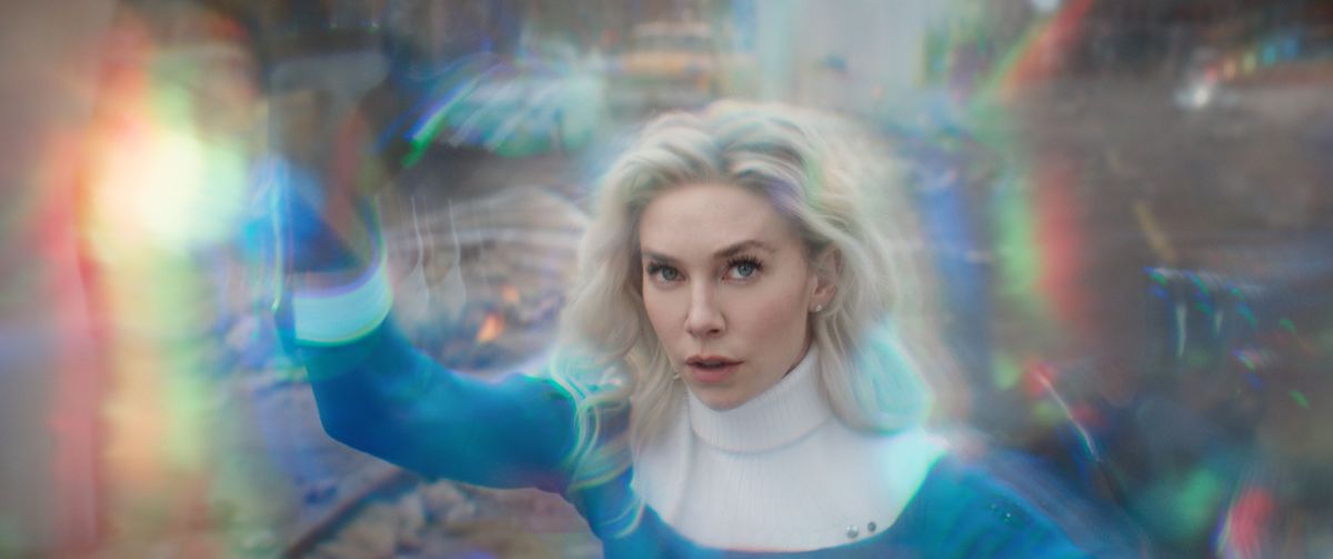 Sue Storm (Vanessa Kirby) in Fantastic Four: The First Steps