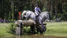 Tom McEwen is among the Pau Horse Trials entries with Bob Chaplin, pictured at Luhmuhlen