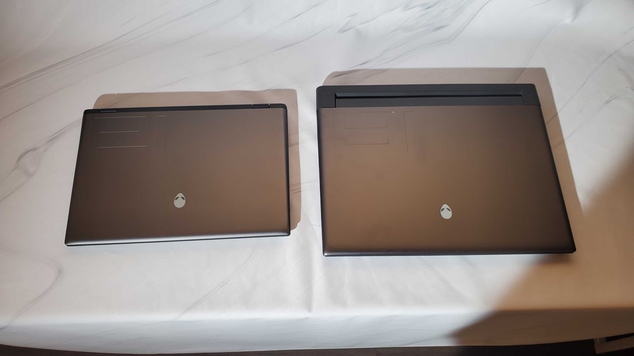 black gaming laptop