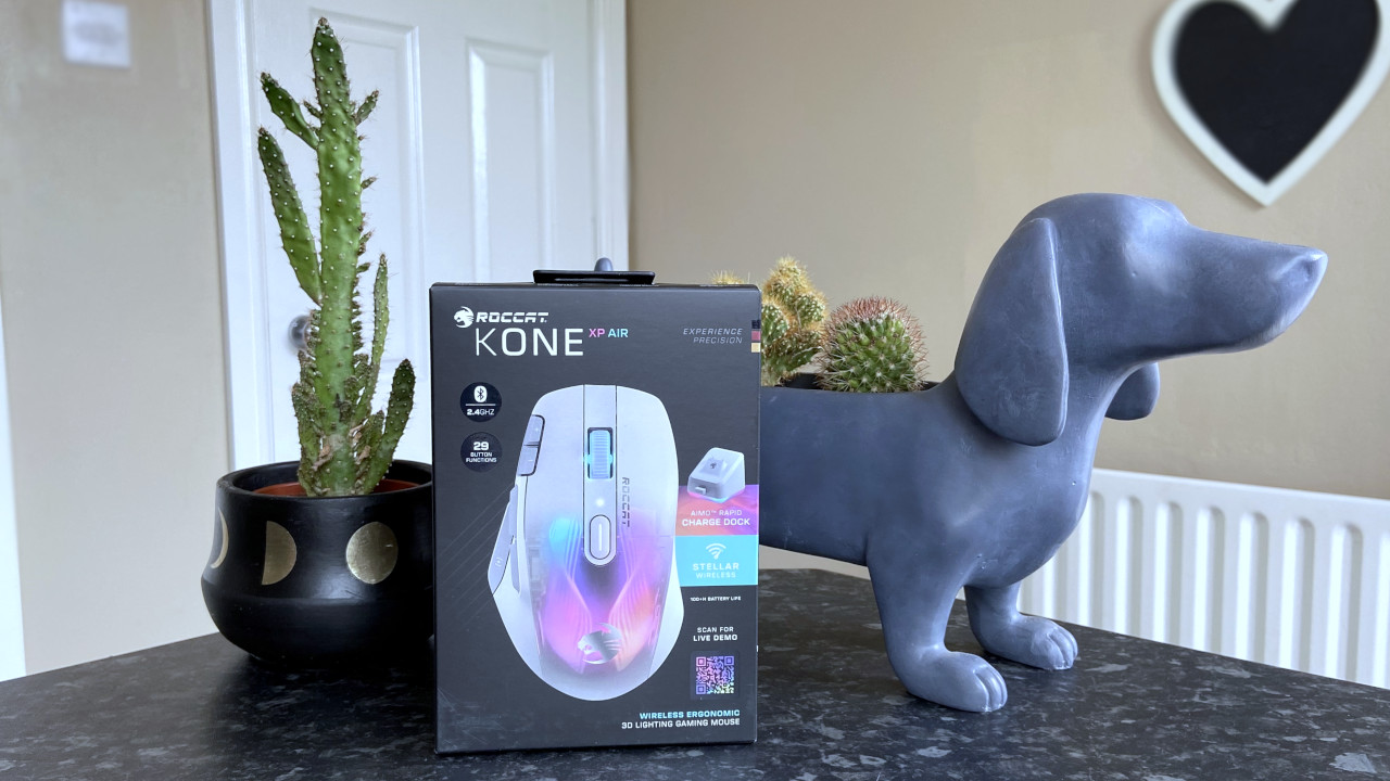 Roccat Kone XP Air wireless gaming mouse review: Rapid charging with a  gorgeous RGB dock