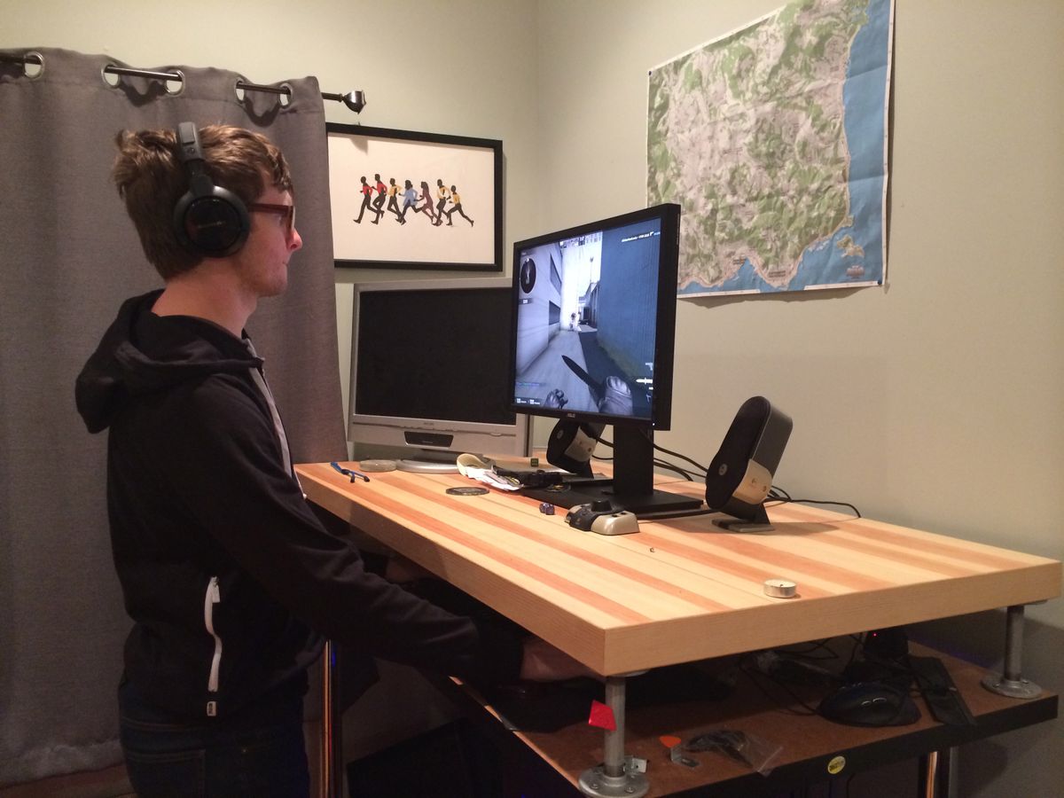 A year of PC gaming with a standing desk | PC Gamer