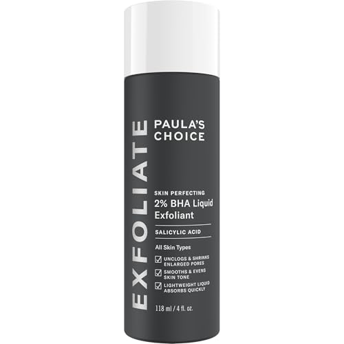 Paulas Choice--Skin Perfecting 2% Bha Liquid Salicylic Acid Exfoliant--Facial Exfoliant for Blackheads, Enlarged Pores, Wrinkles &amp;amp; Fine Lines, 4 Oz Bottle