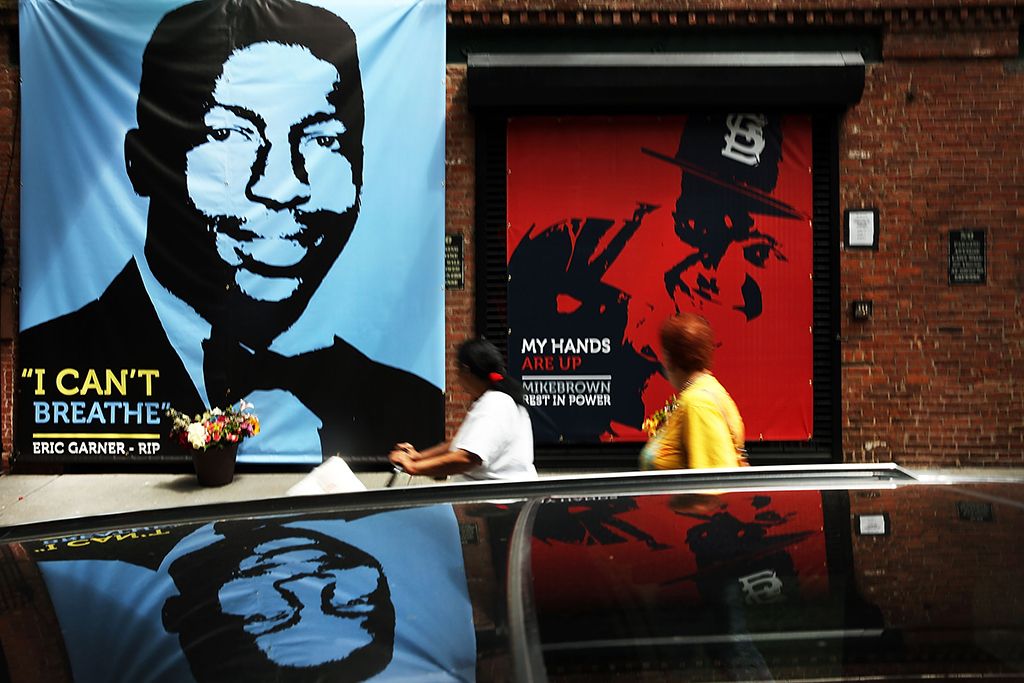 A poster of Eric Garner. 