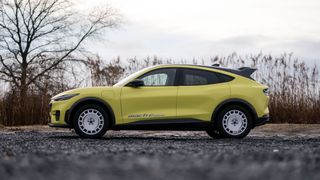 2024 Ford Mustang Mach-E Rally side profile view.