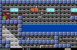 This is Secret Agent... but it could be one of about 9,000 platformers. From Apogee. In a single month.