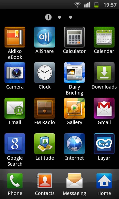 Samsung Galaxy S: Interface - Samsung Galaxy S review - Page 2 | TechRadar