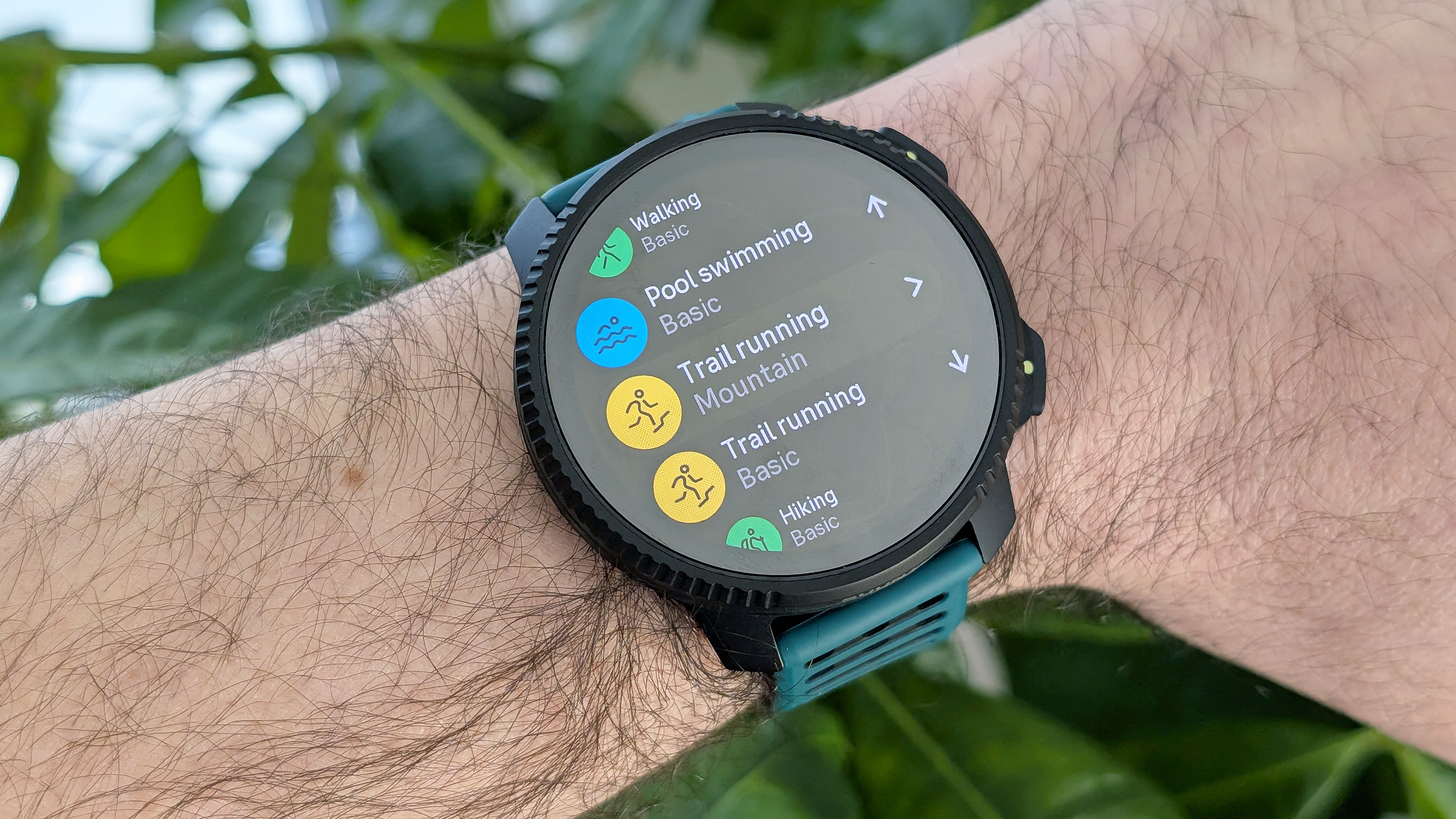 Close-up of the rugged Suunto Vertical 2 smartwatch