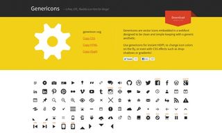 Genericons contains 94 embedded vector icons. It's licensed under the GNU General Public License (GPL) and can be used with CSS effects to create user interface elements that are compatible across a range of devices