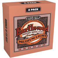 Ernie Ball Earthwood 4-Pack: $25.99, $21.99