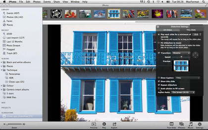 How to customise iPhoto slideshows