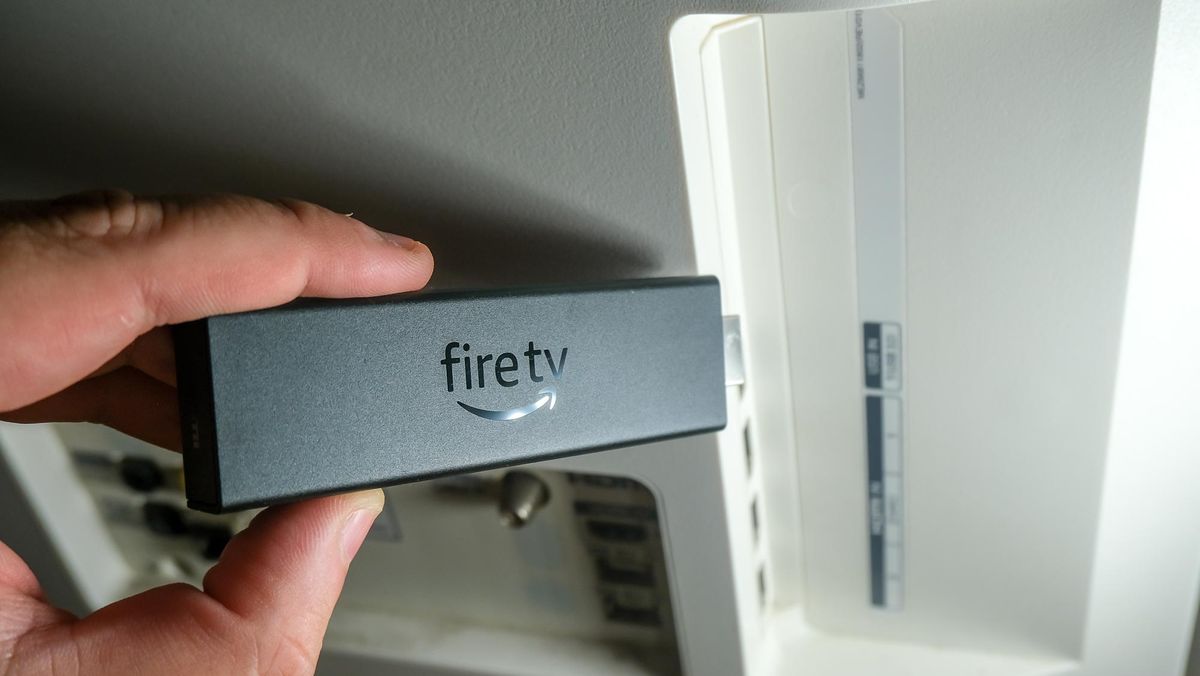 Amazon Fire TV Stick 4K Max near TV