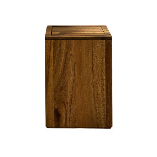 Large Square Wooden Bathroom Bin