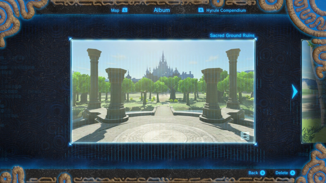 See Holy Land Ruins image for Breath of the Wild Captured Memories collection