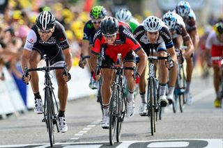 Fabian Cancellara and Greg van Avermaet on stage nine of the 2014 Tour de France