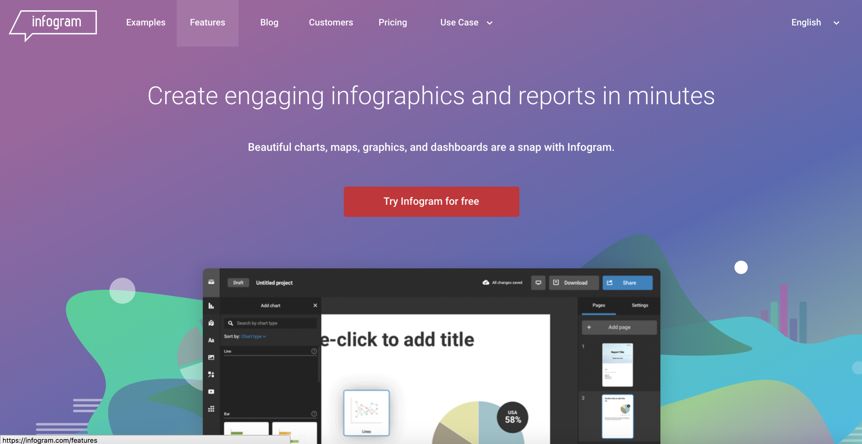Best graphic design software: Infogram