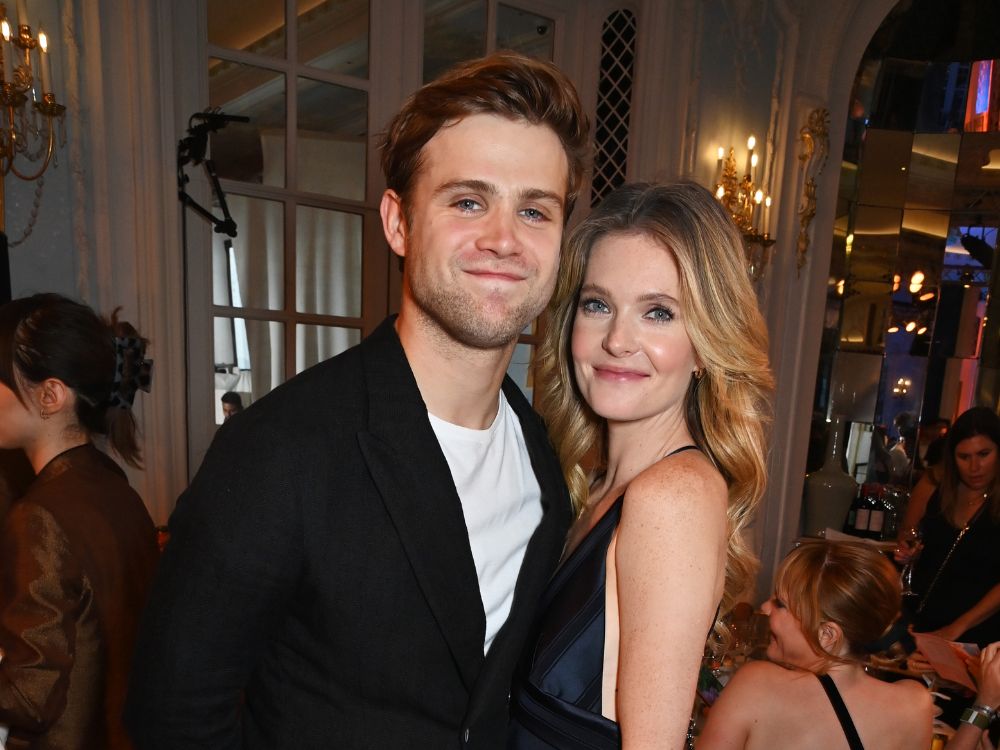 Leo Woodall and Meghann Fahy attend the South Bank Sky Arts Awards in 2023