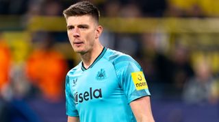 DORTMUND, GERMANY - NOVEMBER 7: Nick Pope of Newcastle United during the UEFA Champions League Group F match between Borussia Dortmund and Newcastle United FC at the Signal Iduna Park on November 7, 2023 in Dortmund, Germany (Photo by Joris Verwijst/BSR Agency/Getty Images)