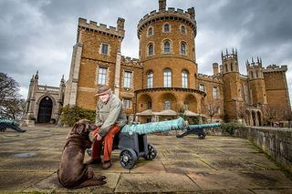 His Grace the Duke of Rutland with Nelson the labrador and Daisy the dalmation (Picture: Sarah Farnsworth)