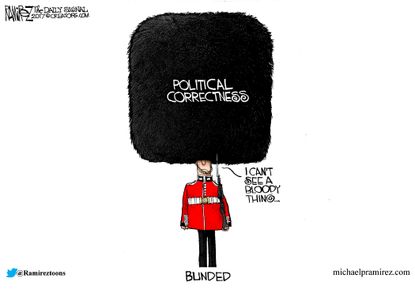 Political cartoon World Britain Political correctness