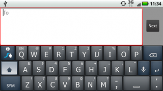 Droid X Swype keyboard