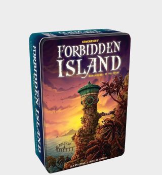 Forbidden Island box on a plain background