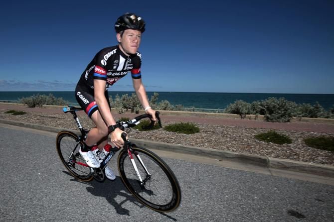 Lawson Craddock trains in Australia ahead of the Tour Down Under.