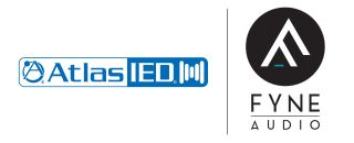 AtlasIED and Fyre Audio logo.