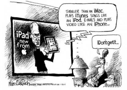Steve Jobs introduces Apple's iPad