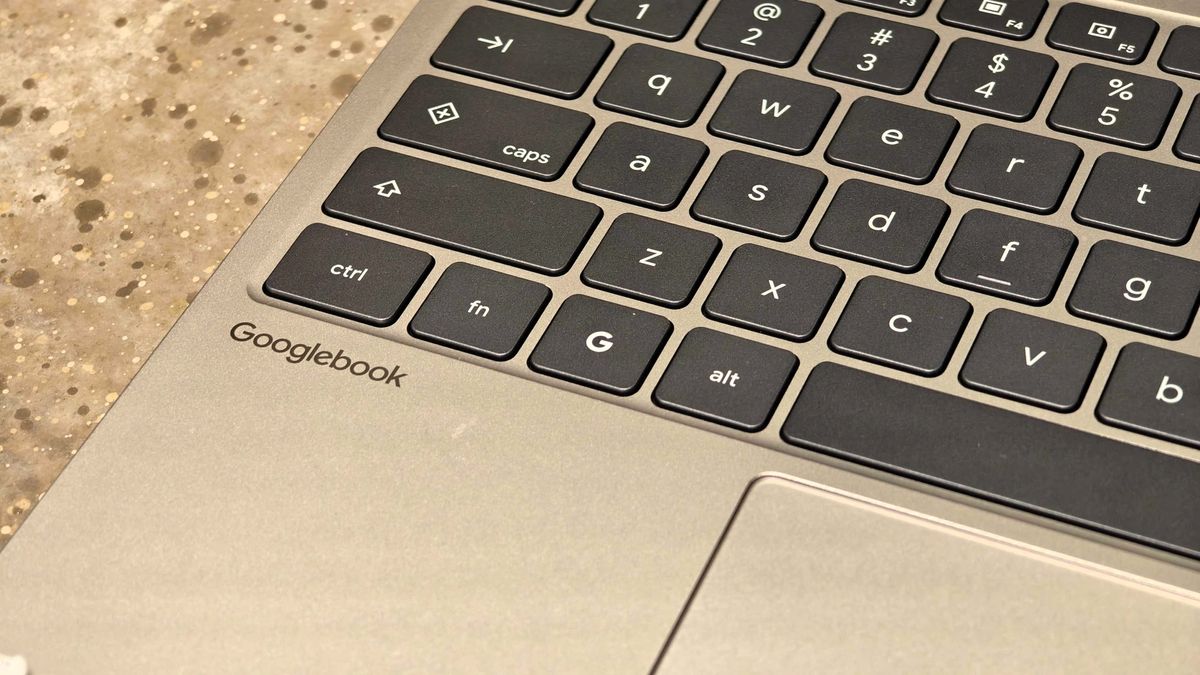 Googlebook keyboard and logo