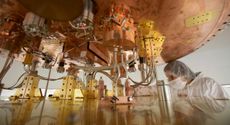 Scientists cooled a copper cube inside a cryostat, the first such container built that can keep substances so close to absolute zero.