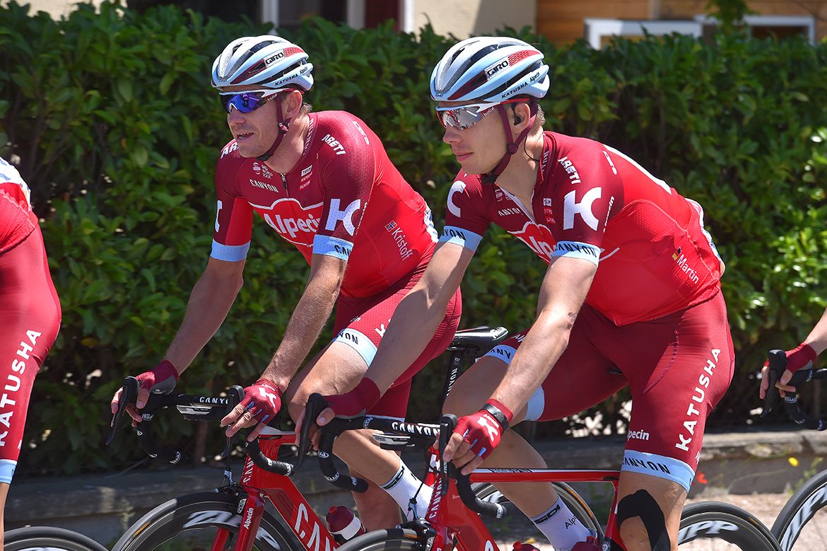 Katusha's two key riders Alexander Kristoff and Tony Martin