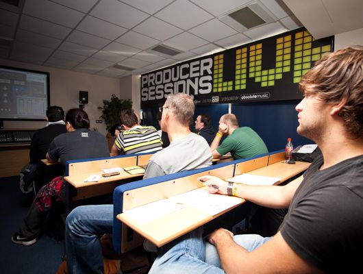 An enraptured audience in action in the PSL lecture room