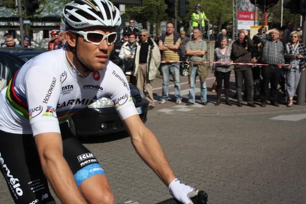 Thor Hushovd (Garmin-Cervelo) before the start of Scheldeprijs.