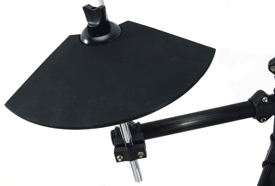 The updated cymbal pads are simple, bell-shaped units and are perfectly playable