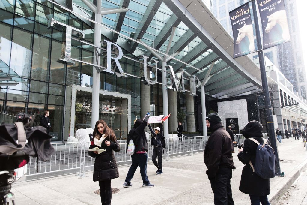 Trump hotel in Vancouver, Canada.