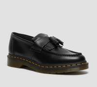 Dr. Martens Adrian Yellow Stitch Leather Tassel Loafers