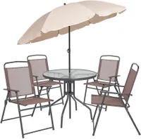 Flash Furniture  Nantucket 6-Piece Patio Dining Set 
