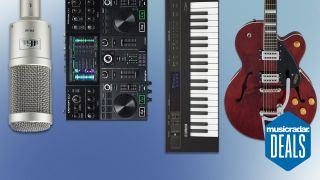 Products on sale in the Guitar Center Black Friday sale