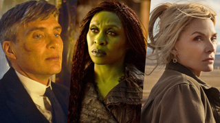 (L-R) Cillian Murphy in "Peaky Blinders: The Immortal Man"; Cynthia Erivo in "Wicked: For Good"; Michelle Pfeiffer in "The Madison"