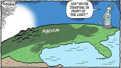 Editorial cartoon U.S. Racism