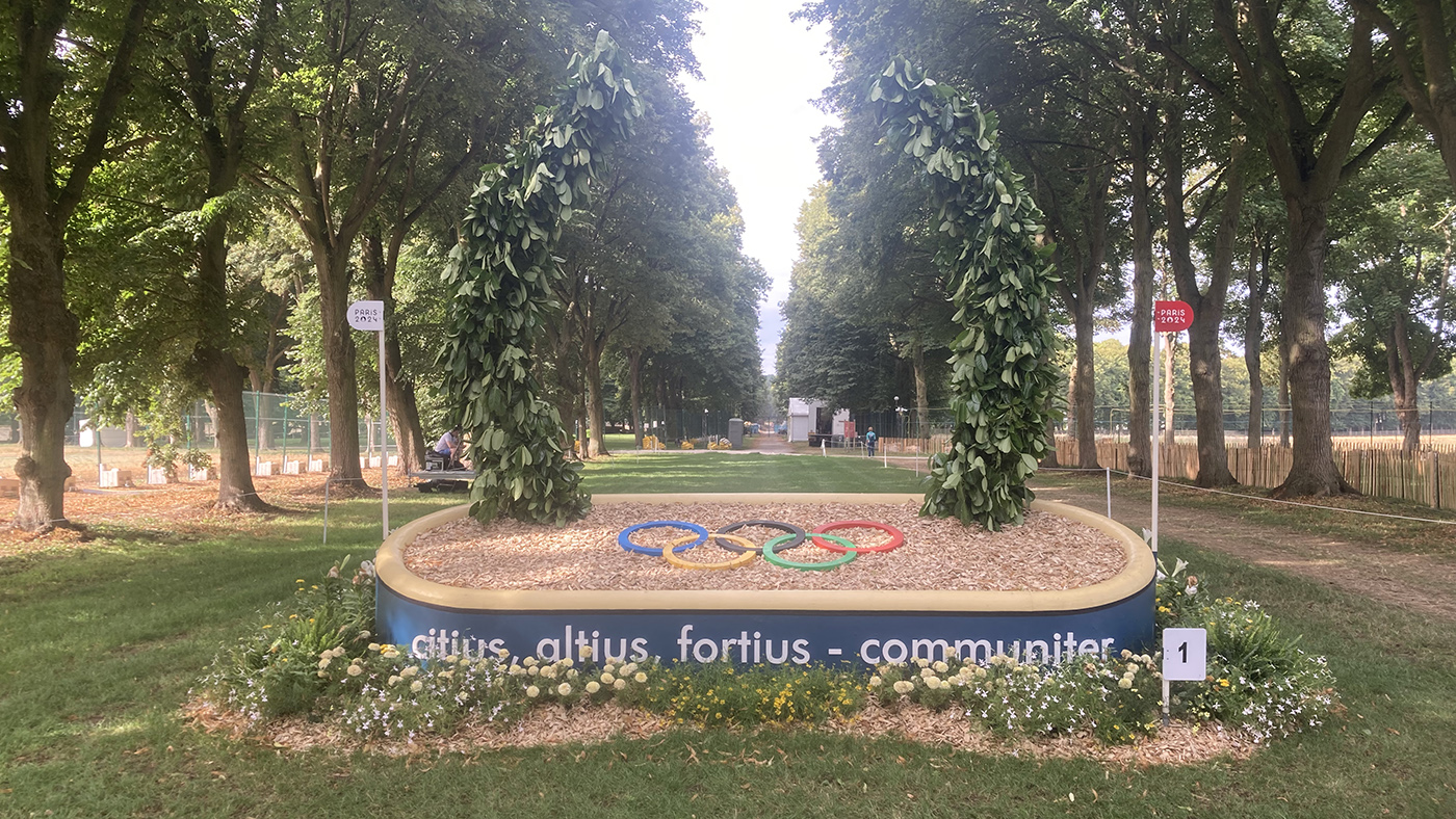 Paris Olympics cross-country course: fence